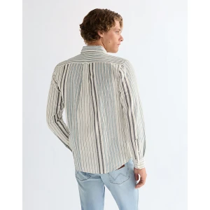 Wrangler Regular Oxford Shirt White Blue Size
