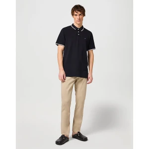 Wrangler Regular Polo Shirt Black Size