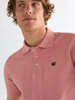 Wrangler Regular Polo Shirt Dusty Rose Size