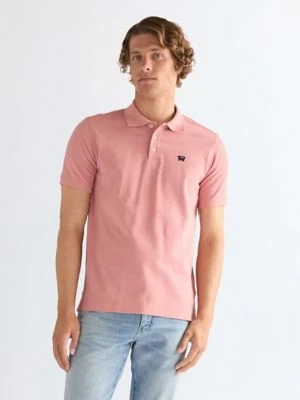 Wrangler Regular Polo Shirt Dusty Rose Size