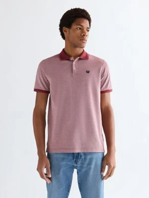 Wrangler Regular Refined Polo Shirt Ruby Wine Size