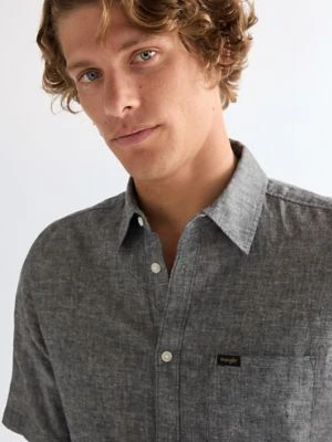 Wrangler Regular Short Sleeve One Pocket Shirt Dark Navy Size