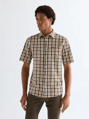 Wrangler Regular Short Sleeve One Pocket Shirt Golden Wheat Size