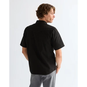Wrangler Regular Short Sleeve Western Shirt Rinse Black Size