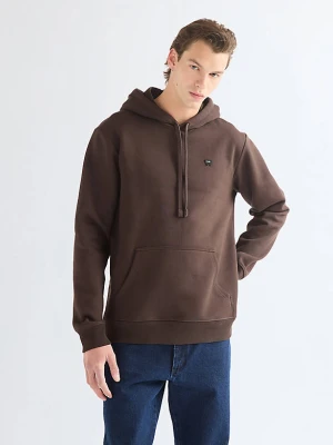 Wrangler Regular Sign Off Hoodie Chocolate Torte