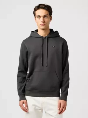 Wrangler Regular Sign Off Hoodie Faded Black Size
