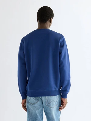 Wrangler Regular Small Graphic Crew Sweatshirt Blue Depths