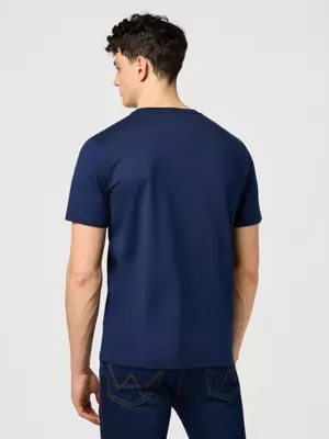 Wrangler Regular Small Graphic Tee Navy Size
