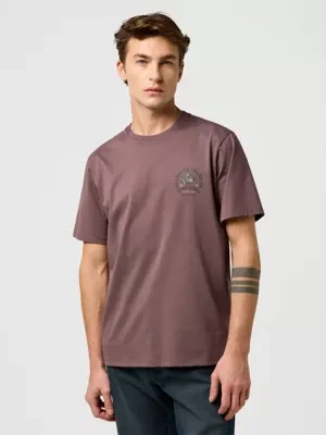 Wrangler Regular Small Graphic Tee Peppercorn Size