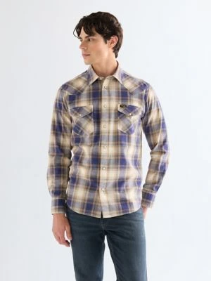 Wrangler Regular Western Indigo Shirt Mood Indigo Size