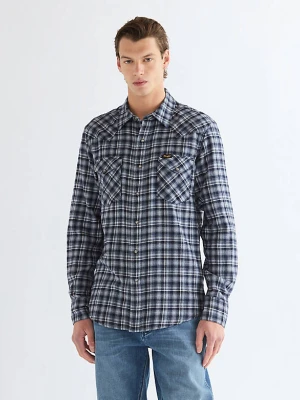 Wrangler Regular Western Shirt Deep Blue