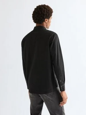 Wrangler Regular Western Shirt Rinse Black Size