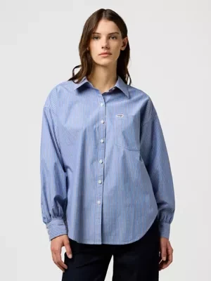 Zdjęcie produktu Wrangler Relaxed Cool Girl Blouse Dusty Blue Size