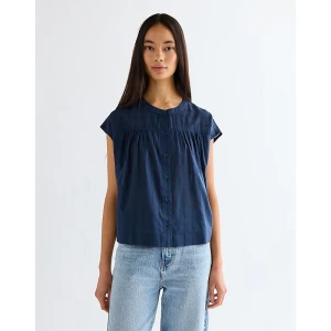 Wrangler Relaxed Drop Shoulder Shirt Navy