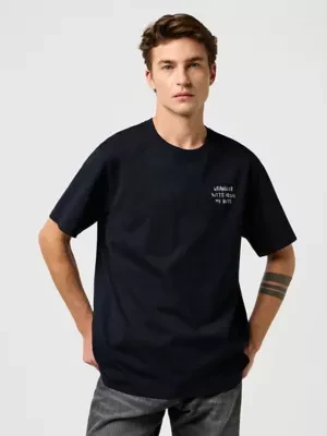 Wrangler Relaxed Embroidery Tee Black Size