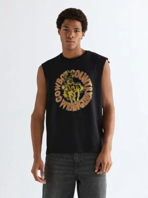 Wrangler Relaxed Graphic Muscle Tank Black Size