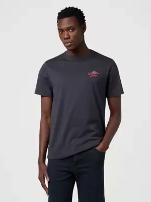 Wrangler Relaxed Graphic Tee Faded Black Size
