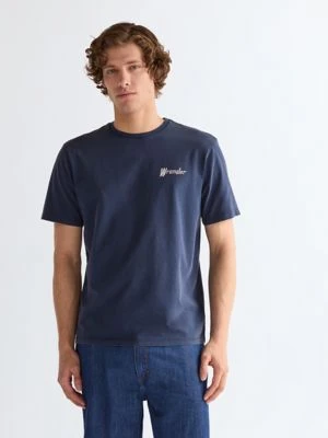 Wrangler Relaxed Graphic Tee Navy Size