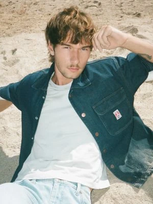 Wrangler Relaxed Short Sleeve Overshirt Rinse Size