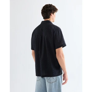 Wrangler Relaxed Short Sleeve Resort Shirt Dark Navy Size