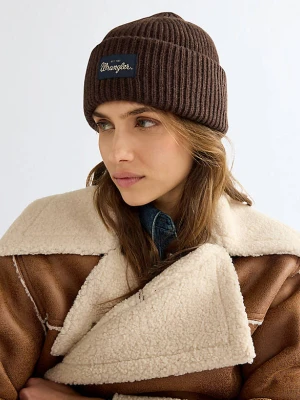 Wrangler Ribbed Wool Beanie Chocolate Torte
