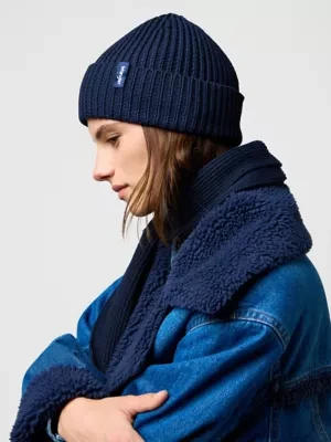 Wrangler Scarf Beanie Set Dark Navy Size