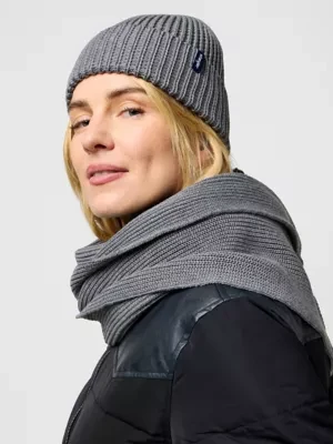 Wrangler Scarf Beanie Set Mid Grey Mel Size