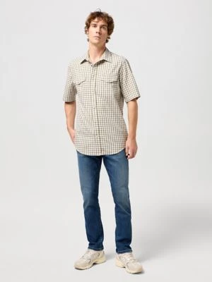 Wrangler Short Sleeve Western Shirt Green Size