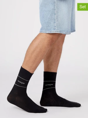 Wrangler Skarpety (2 pary) w kolorze czarnym i granatowym rozmiar: 43-46
