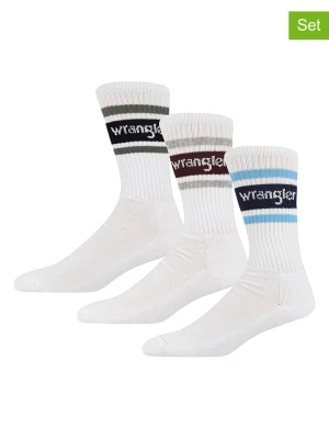 Wrangler Skarpety (3 pary) "Crossan" w kolorze białym rozmiar: 38-42