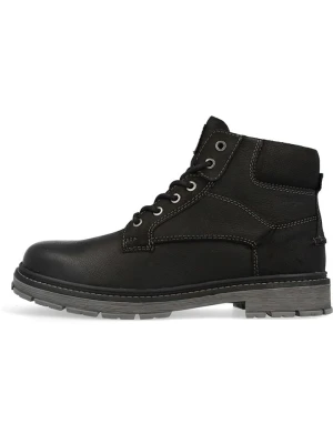 Wrangler Skórzane botki "Allan" w kolorze czarnym rozmiar: 41