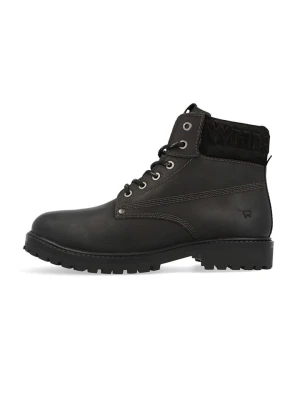 Wrangler Skórzane botki "Arch" w kolorze czarnym rozmiar: 41