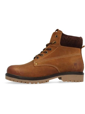 Wrangler Skórzane botki "Arch" w kolorze jasnobrązowym rozmiar: 44