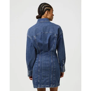 Wrangler Slim Darted Skirt Dress Sapphire Trace Size