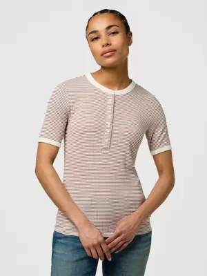 Zdjęcie produktu Wrangler Slim Femme Knit Henley Cognac Size