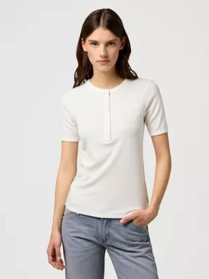 Zdjęcie produktu Wrangler Slim Femme Knit Henley Worn White Size