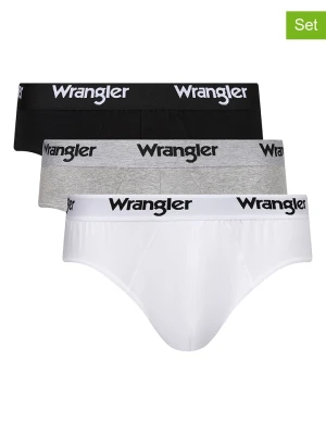 Wrangler Slipy (3 pary) "Norrie" w kolorze czarnym, białym i szarym rozmiar: XL