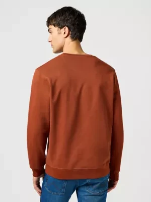 Wrangler Small Logo Crew Smoked Paprika Size