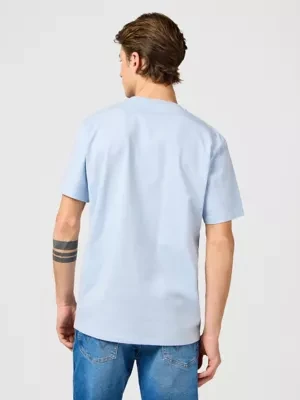 Wrangler Small Logo Tee Niagara Mist Size