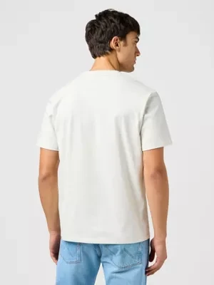 Wrangler Small Logo Tee Vintage White Size
