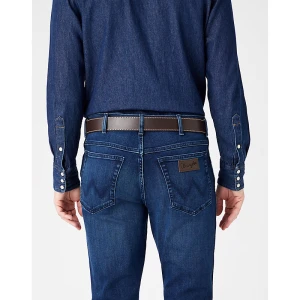 Wrangler Stitched Leather Belt Brown Size