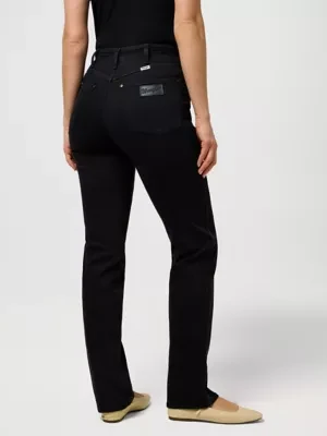Wrangler Straight Jean Nebula Black Size 38 x32