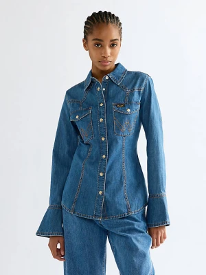 Wrangler Super Wrangler Slim Western Shirt Cowboy Fade