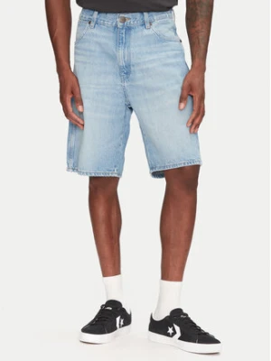 Wrangler Szorty jeansowe Frontier 112362492 Niebieski Relaxed Fit