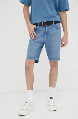 Wrangler szorty jeansowe męskie kolor niebieski