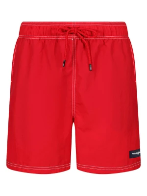 Wrangler Szorty kąpielowe "Calico" w kolorze czerwonym rozmiar: M