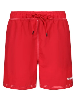 Wrangler Szorty kąpielowe "Lima" w kolorze czerwonym rozmiar: M