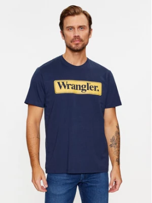 Wrangler T-Shirt 112341131 Granatowy Regular Fit