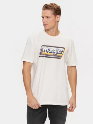 Wrangler T-Shirt 112341195 Biały Relaxed Fit