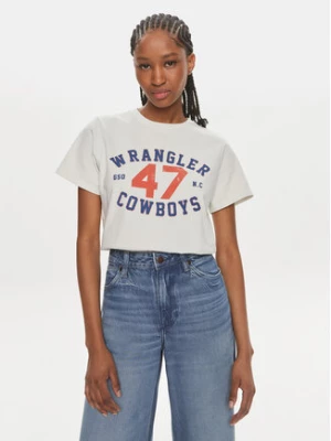Wrangler T-Shirt 112350277 Écru Regular Fit